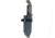 Condor Tool and Knife Black Leaf Fixed Blade Knife, 10.38in Overall, 5.38in Condor Classic 1095HC Steel Blade, Black Canvas Micarta Handle, Gray Kydex Belt Sheath, CTK2847-5.4-HC