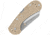 Condor Tool and Knife Cadejo Lockback Folding Knife, 3.88in Closed, 2.88in Satin 14C28N Sandvik Stainless Cleaver Blade, Tan Textured Zy-Ex Handle, CTK815-2.8Z-SK