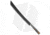 Condor Tool and Knife K-Night Machete Fixed Blade Knife, 13.21in, 1075, Trailing Point Blade, Micarta Black Handle, Steel/Black, 21.21in, BHQ-203964