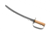 Condor Tool and Knife Naval Cutlass Sword,24in Black Plain 1075 High Carbon Steel, Epoxy Black Powder Coating,Hardwood Handle w/Sheath CTK360-24HC