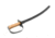 Condor Tool and Knife Naval Cutlass Sword,24in Black Plain 1075 High Carbon Steel, Epoxy Black Powder Coating,Hardwood Handle w/Sheath CTK360-24HC