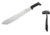 Condor Tool and Knife Outback Machete 20 in., Black Poly. Handle, Blasted Satin CTK2042S