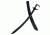 Condor Tool and Knife Naval Cutlass Sword,24in Black Plain 1075 High Carbon Steel, Epoxy Black Powder Coating,Hardwood Handle w/Sheath CTK360-24HC