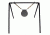 Copper Ridge Outdoors AR500 10 inch Gong Target w/Stand, 1/2 in Thick, Silver SH5055CR