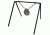 Copper Ridge Outdoors AR500 10 inch Gong Target w/Stand, 1/2 in Thick, Silver SH5055CR