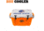 Cordova 125 XLarge BSU Cooler, Orange/Blue Logo CCBSUWO-125