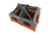Core Equipment 10 Person Straight Wall Cabin Tent, Orange/Gray, 14 x 10 ft, 40034