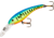Cotton Cordell Wally Diver 1/2oz 3-1/8in Crankbait, Chart/Blue Tiger, CS6225