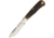 Cougar Creek Teton Mountian Brown Bone Folding Knife,3.75in,D2 Tool Steel,Standard Edge,Satin,Brown,Sawcut Bone Handle CCTLBB