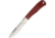 Cougar Creek Teton Mountian Micarta Folding Knife,3.75in,D2 Tool Steel,Standard Edge,Satin,Red,Micarta Handle CCTLBRM