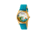 Crayo Graffiti Leather-Band Watch, Multicolor/Powder Blue, CRACR4004