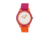 Crayo Pleasant Nylon-Band Watch, Silver/Hot Pink, CRACR3902