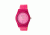 Crayo Womens Dazzle Leather-Band Watch w/Date, Hot Pink/Hot Pink, CRACR4104
