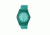 Crayo Womens Dazzle Leather-Band Watch w/Date, Teal, CRACR4102