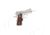 Factory DEMO Crimson Trace 1911 Lasergrips Cocobolo Diamond Pattern, Wood, Officer, Compact LG-921