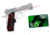 Crimson Trace Master LaserGrip - Full Size 1911 Round Heel, Rosewood LG-907 w/ 25 Dollar Email Gift Certificate