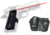Crimson Trace Pistol Lasergrips - 1911, GOULD, Full-Size Grip and Leather Holster Combo LG-401H GOULD
