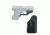 Crimson Trace Red Laserguard For Glock 43 w/Blade Tech IWB Holster, LG-443-HBT