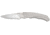 CRKT Cobia Assisted Open Folding Knife by Matthew Lerch,2.94in Satin Drop Point Plain Edge,Satin Handle CR7040