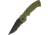 CRKT Crawford Kasper Linerlock OD Folding Knife,3.875in,Partially Serrated,Drop Point,Black CR6783KOD