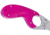 CRKT Bear Claw 2.39in Fixed Blade Knife, AUS 8, Hawkbill, Pink w/Veff Serrations Glass-Reinforced Nylon, 2511F