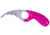 CRKT Bear Claw 2.39in Fixed Blade Knife, AUS 8, Hawkbill, Pink w/Veff Serrations Glass-Reinforced Nylon, 2511F