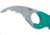 CRKT Bear Claw 2.39in Fixed Blade Knife, AUS 8, Hawkbill, Green w/Veff Serrations Glass-Reinforced Nylon, 2511T