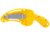 CRKT Bear Claw 2.39in Fixed Blade Knife, AUS 8, Hawkbill, Yellow w/Veff Serrations Glass-Reinforced Nylon, 2511Y