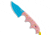 Crkt CRKT Folts Minimalist Dessert WarriorR Bowie Neck Knife 2" Blue, Pink, 8Cr13MoV, adult, BHQ-189432
