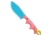 Crkt CRKT Folts Minimalist Dessert WarriorR Nessmuk Neck Knife 2.9" Blue, Pink, 8Cr13MoV, adult, BHQ-225294