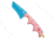 Crkt CRKT Folts Minimalist Dessert WarriorR Tanto Neck Knife 2&quot; Blue, Pink, Stainless Steel, adult, BHQ-207041
