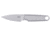 CRKT HangTi Fixed Blade Knife, 1.06in, Titanium Blade, Drop Point, Gray Titanuim Handle, 7066