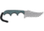 CRKT Minimalist Persian Fixed Blade Knife, 2.76in, 8Cr13MoV Stainless Steel Blade, Persian Blade, Green G10 Handle, 2379