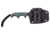 CRKT Minimalist Spear Point Fixed Blade Knife, 2.15in, 8Cr13MoV Stainless Steel Blade, Spear Point Blade, Green G10 Handle, 2396