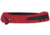 CRKT Q Compact Folding Knife, 3.05in, 14C28N, Drop Point Blade, Red G10 Handle, 7075R