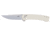 CRKT Q Compact Folding Knife, 3.05in, D2 Tool Steel Blade, Drop Point Blade, Sand G10 Handle, 7075S