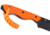 CRKT Razel Fixed Blade Knife, 2.97in, 8Cr13MoV Stainless Steel Blade, Chisel Blade, Orange G10 Handle, 4037ER