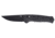 CRKT Sero Folding Knife, 3.02in, D2 Tool Steel Blade, Drop Point Blade, Black G10 Handle, 7170K