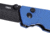 CRKT Squid Button Lock Folding Knife, 2.27in, 8Cr13MoV Stainless Steel Blade, Drop Point Blade, Blue G10 Handle, 2474BD