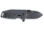 CRKT Squid Compact Assisted Opening Folding Knife, 1.75in, 8Cr13MoV, Drop Point, Black Stainless Steel Handle, 2485K