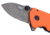 CRKT Squid Compact Assisted Opening Folding Knife, 1.75in, D2, Drop Point, Orange Stainless Steel Handle, 2486