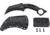 CRKT Du Hoc Fixed Blade Knife w/Sheath, 5.095in SK5 Steel Blade, G10 Handle, Black, 2630