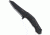 CRKT Eraser Folding Tanto Tactical Knife, Combo Edge, Black TitanNitride Blade 8900K