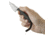 CRKT Folts Minimalist Bowie Fixed Blade Knife, 2in, Bowie Style Clip Point, Black Micarta Handle CR2387K