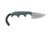 CRKT Folts Minimalist Bowie Fixed Blade Knife, 2in, Bowie Style Clip Point, Black Micarta Handle CR2387K