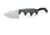 CRKT Folts Minimalist Bowie Fixed Blade Knife, 2in, Bowie Style Clip Point, Black Micarta Handle CR2387K