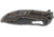 CRKT Ikoma Fossil - 3.96in. Black Blade w/ Veff Serrations, IKBS, Stainless Steel &amp; G10 Scales, Clip 5471K