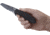 CRKT LOCKING LINER WITH BLADE FLIPPER, Compact Tanto, Flat Top Serrations, Black and Gray, 3.25 R1706K