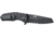 CRKT LOCKING LINER WITH BLADE FLIPPER, Compact Tanto, Flat Top Serrations, Black and Gray, 3.25 R1706K