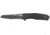 CRKT LOCKING LINER WITH BLADE FLIPPER, Compact Tanto, Flat Top Serrations, Black and Gray, 3.25 R1706K